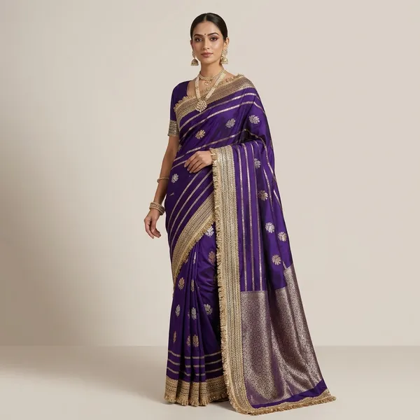 Purple_Soft_Silk_Banarasi_Geometric_Woven_Saree_For_Women