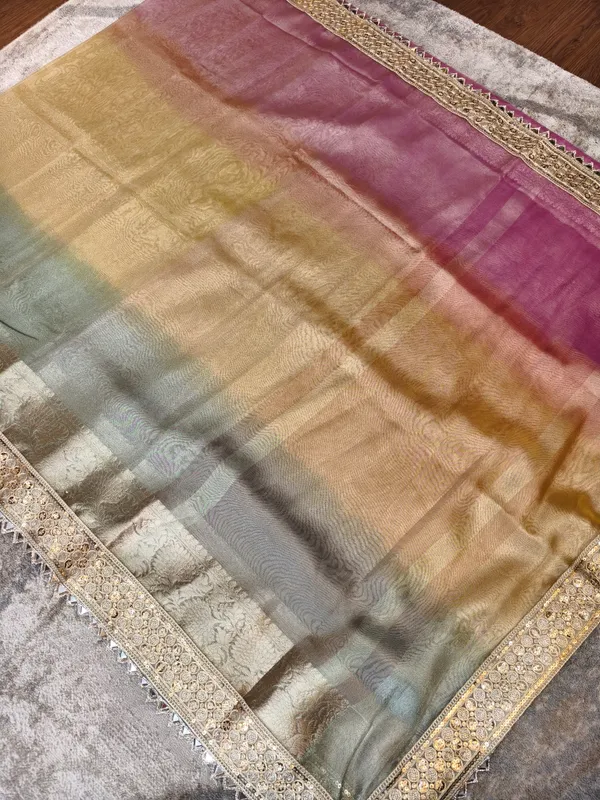Multicolour_Tissue_Silk_Gradient_Mirror_Border_Saree_For_Women