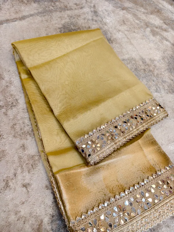Golden_Tissue_Silk_Mirror_Work_Banarasi_Saree_For_Women