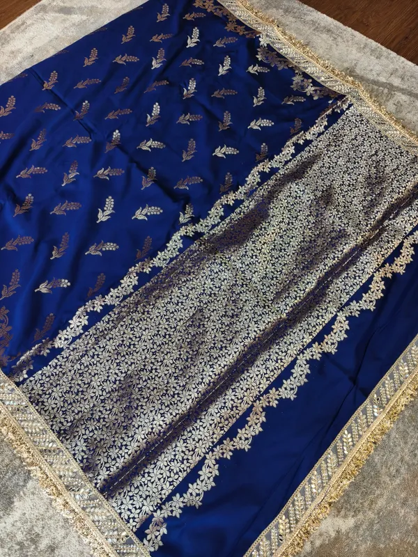 Royal_Blue_Satin_Silk_Floral_Banarasi_Saree_For_Women