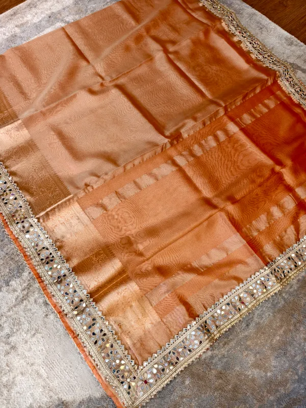 Copper_Tissue_Silk_Mirror_Work_Banarasi_Saree_For_Women