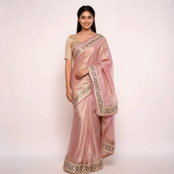 Pink_Tissue_Silk_Mirror_Work_Banarasi_Saree_For_Women