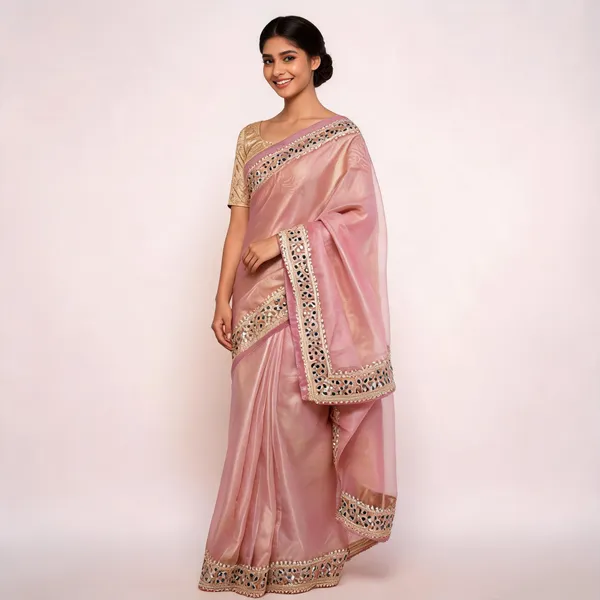 Pink_Tissue_Silk_Mirror_Work_Banarasi_Saree_For_Women