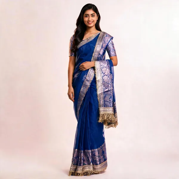 Blue_Tissue_Silk_Floral_Woven_Banarasi_Saree_For_Women