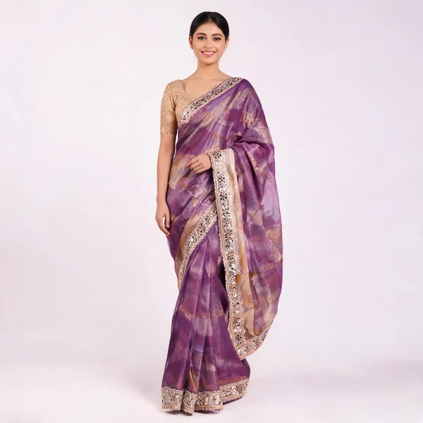 Purple_Tissue_Silk_Mirror_Work_Banarasi_Saree_For_Women