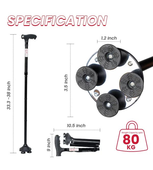 Ageasy_Pivot_Walking_Stick_With_Torch_Black