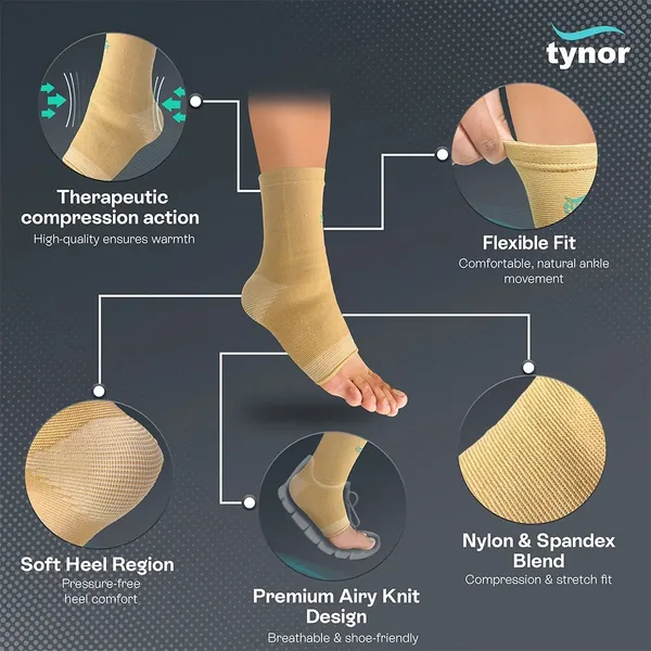 Tynor_Beige_Ankle_Support_Brace