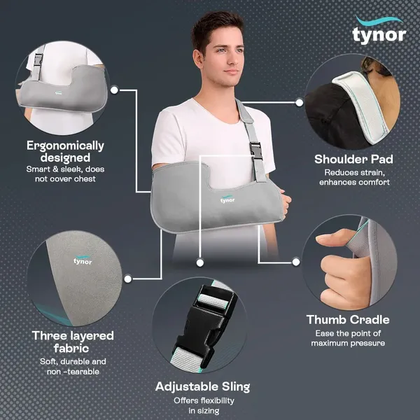 Tynor_Grey_Arm_Sling_Shoulder_Support