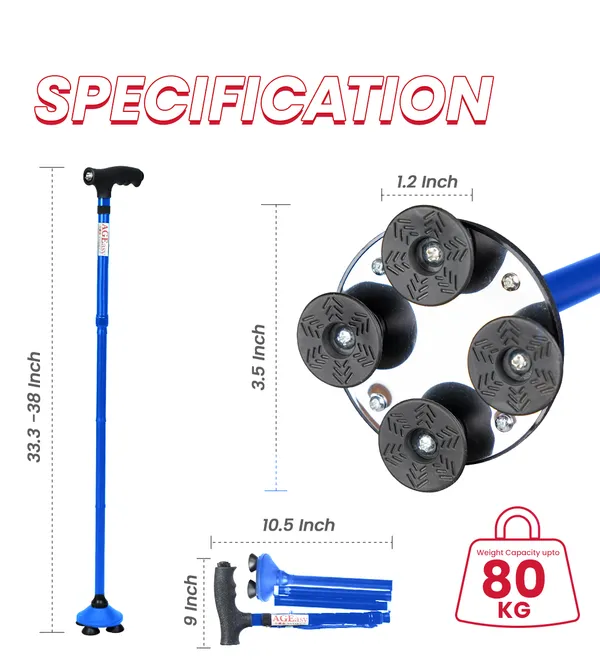 Ageasy_Pivot_Walking_Stick_With_Torch_Blue