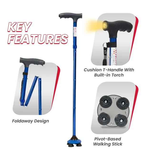 Ageasy_Pivot_Walking_Stick_With_Torch_Blue
