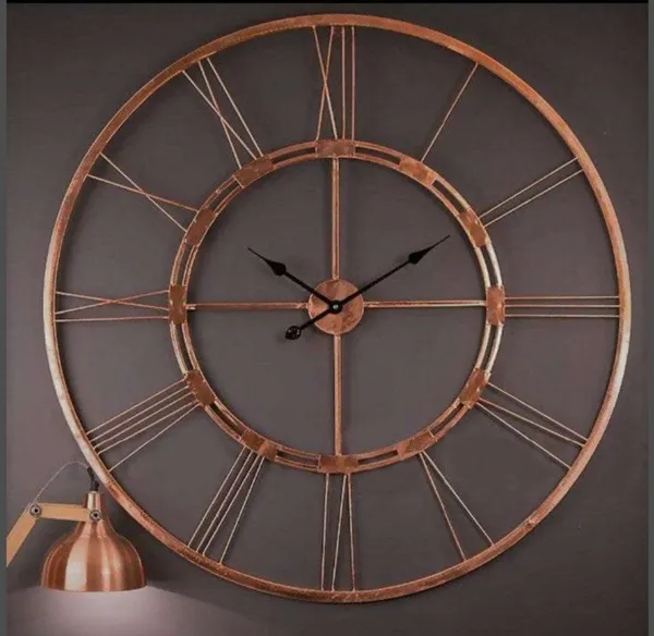 Iron_Rustic_Roman_Numeral_Round_Wall_Clock