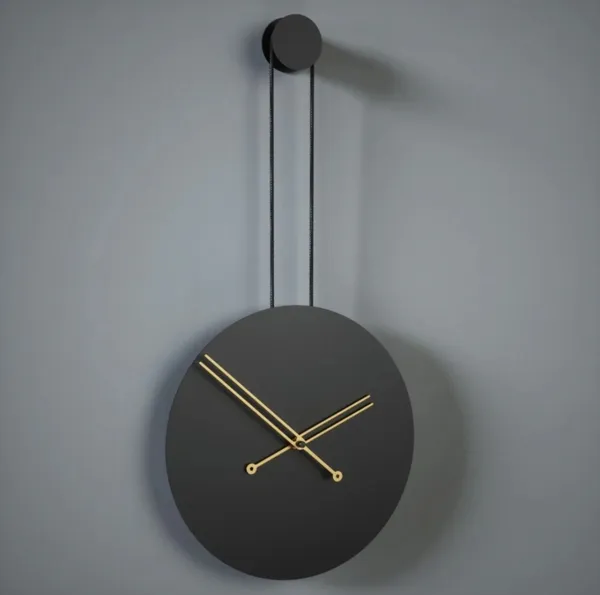 Iron_Minimalist_Hanging_Rod_Black_Wall_Clock