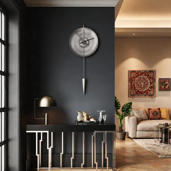 Iron_Modern_Round_Pendulum_Wall_Clock