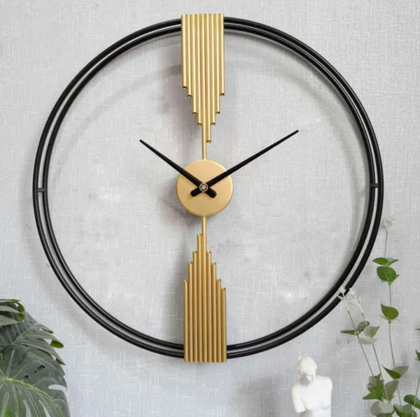 Iron_Modern_Open_Frame_Geometric_Wall_Clock