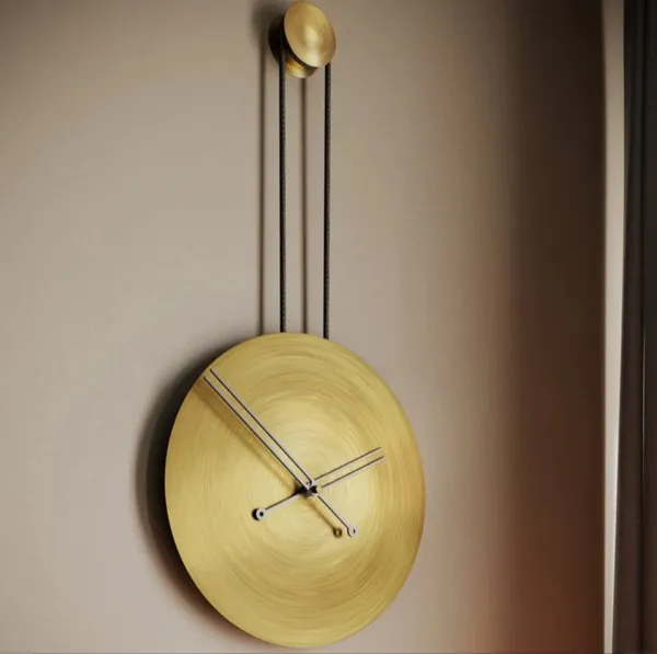 Iron_Minimalist_Gold-Tone_Pendulum_Wall_Clock