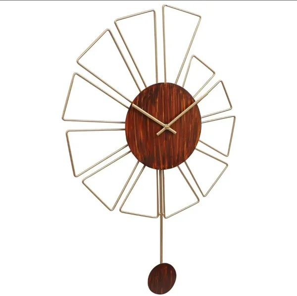 Iron_Sunburst_Round_Pendulum_Wall_Clock