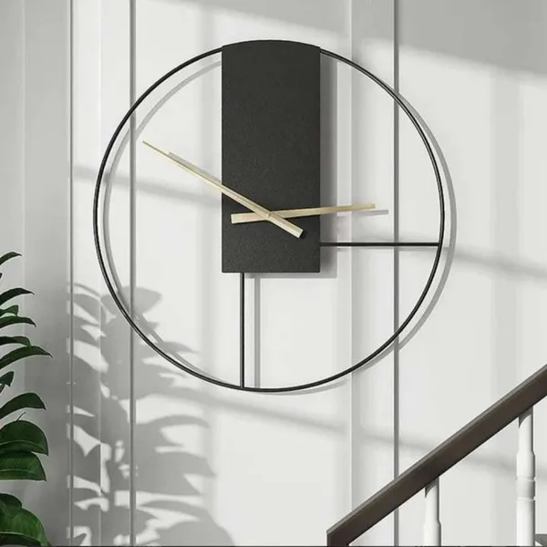 Iron_Modern_Open_Frame_Black_Wall_Clock