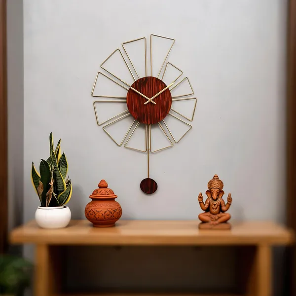 Iron_Sunburst_Round_Pendulum_Wall_Clock