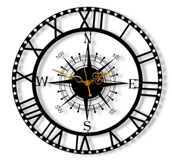 Iron_Nautical_Roman_Numeral_Compass_Wall_Clock