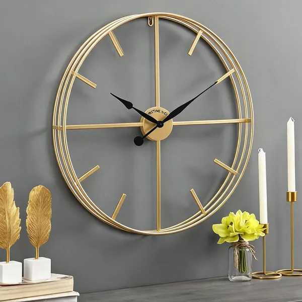 Iron_Modern_Concentric_Ring_Open_Frame_Wall_Clock
