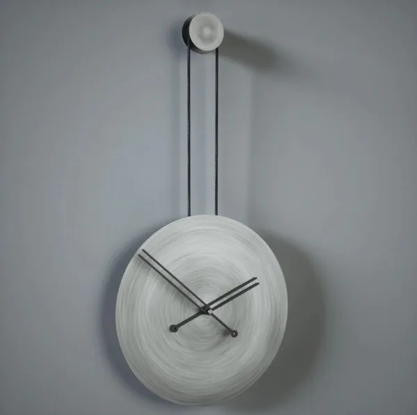 Iron_Minimalist_Hanging_Cord_Round_Wall_Clock