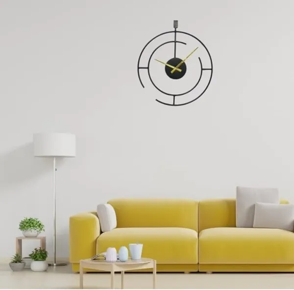 Iron_Modern_Geometric_Open_Frame_Black_Gold_Wall_Clock
