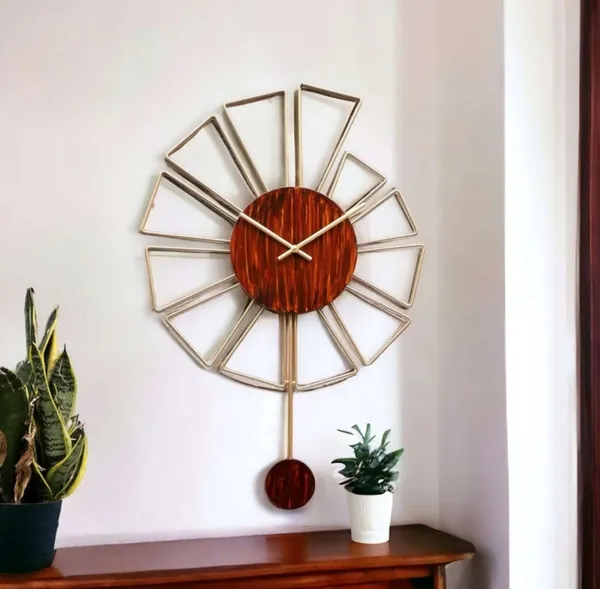 Iron_Sunburst_Round_Pendulum_Wall_Clock