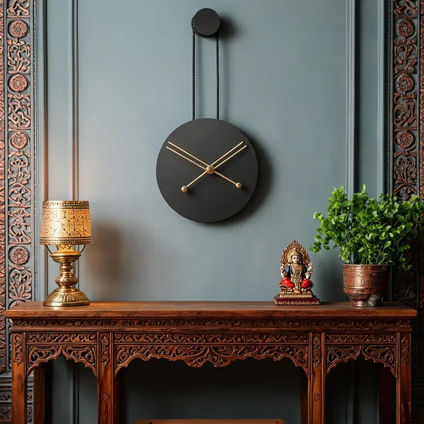 Iron_Minimalist_Hanging_Rod_Black_Wall_Clock