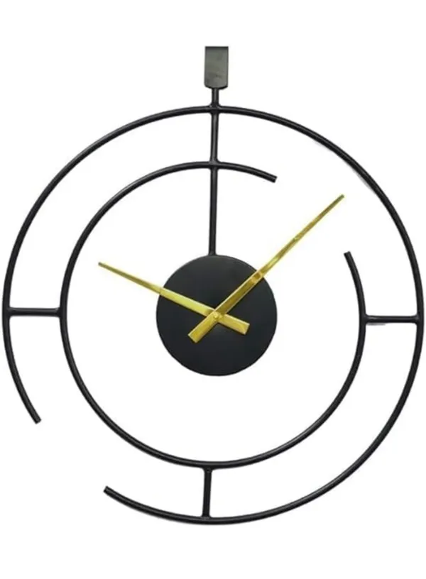 Iron_Modern_Geometric_Open_Frame_Black_Gold_Wall_Clock