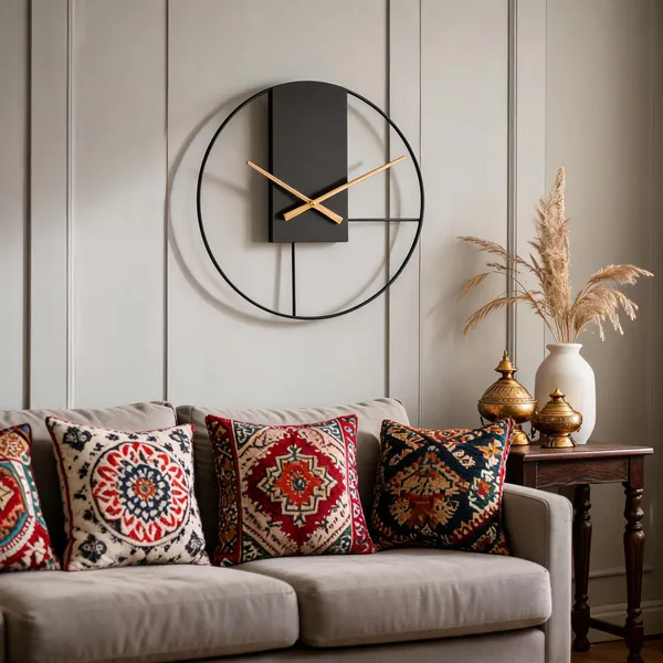 Iron_Modern_Open_Frame_Black_Wall_Clock