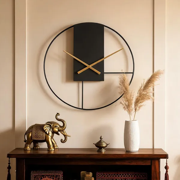 Iron_Modern_Open_Frame_Black_Wall_Clock