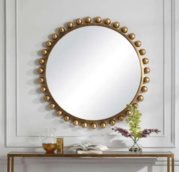 Iron_Contemporary_Beaded_Border_Round_Wall_Mirror