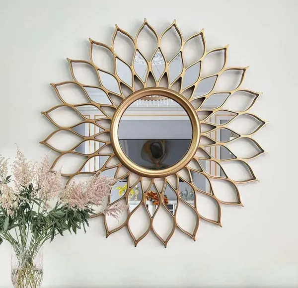 Iron_Decorative_Sunburst_Leaf_Pattern_Round_Wall_Mirror