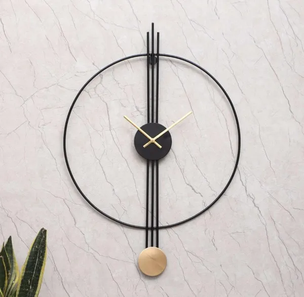 Iron_Modern_Minimalist_Pendulum_Wall_Clock