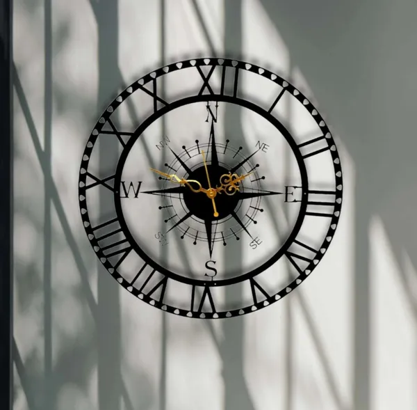 Iron_Nautical_Roman_Numeral_Compass_Wall_Clock
