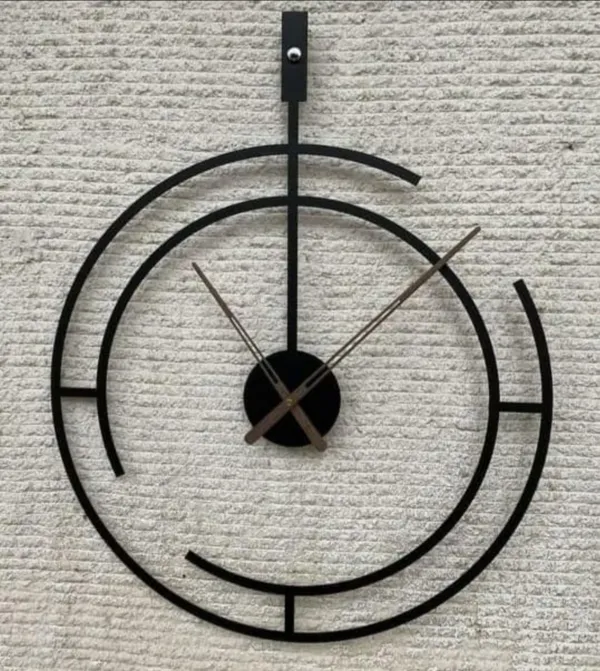 Iron_Modern_Geometric_Open_Frame_Black_Gold_Wall_Clock