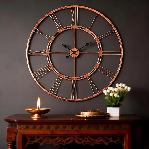 Iron_Rustic_Roman_Numeral_Round_Wall_Clock