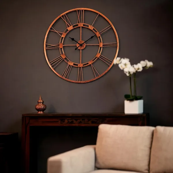 Iron_Rustic_Roman_Numeral_Round_Wall_Clock
