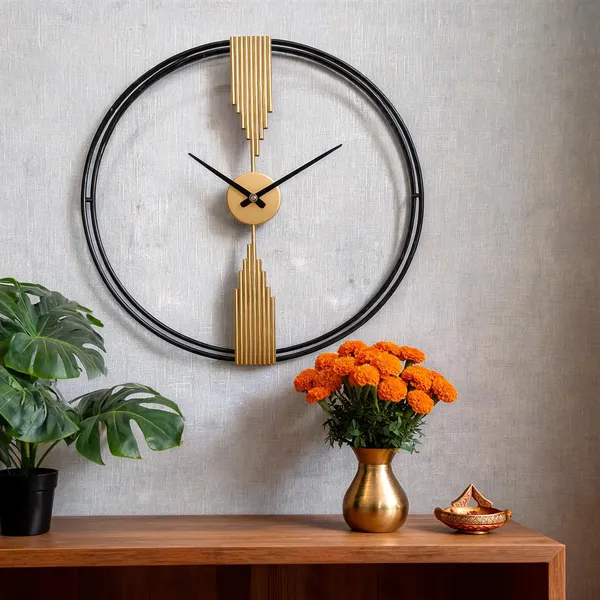 Iron_Modern_Open_Frame_Geometric_Wall_Clock