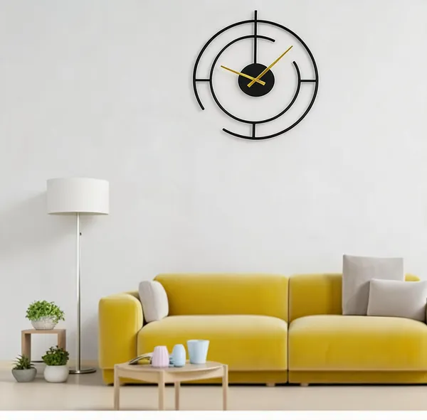Iron_Modern_Geometric_Open_Frame_Black_Gold_Wall_Clock