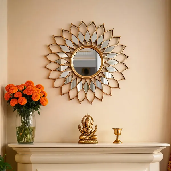 Iron_Decorative_Sunburst_Leaf_Pattern_Round_Wall_Mirror