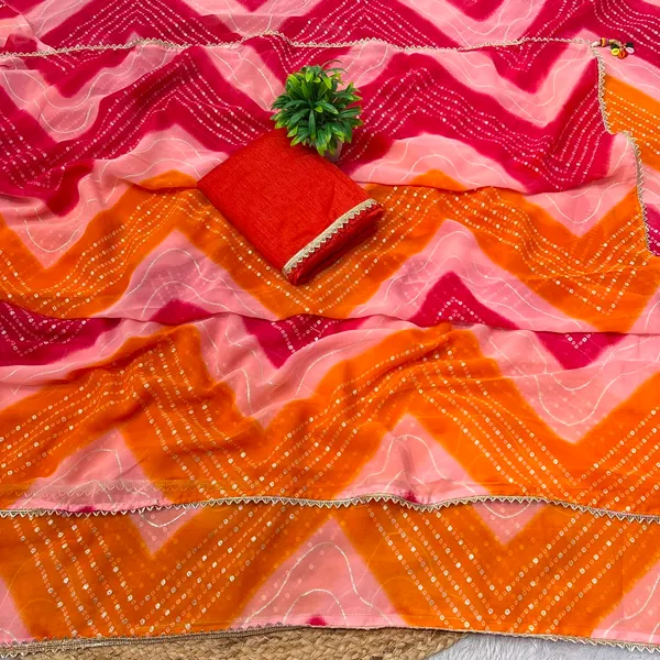 Multicolour_Cotton_Geometric_Wave_Print_Saree_For_Women