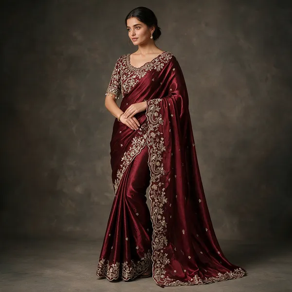 Maroon_Cotton_Paisley_Embroidered_Saree_For_Women