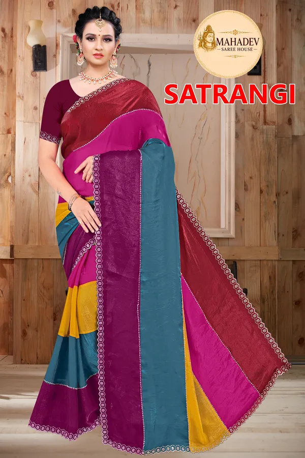 Multicolour_Cotton_Contrast_Panel_Saree_For_Women