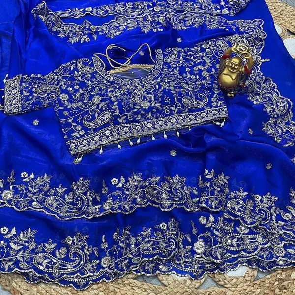 Blue_Cotton_Floral_Paisley_Embroidered_Saree_For_Women