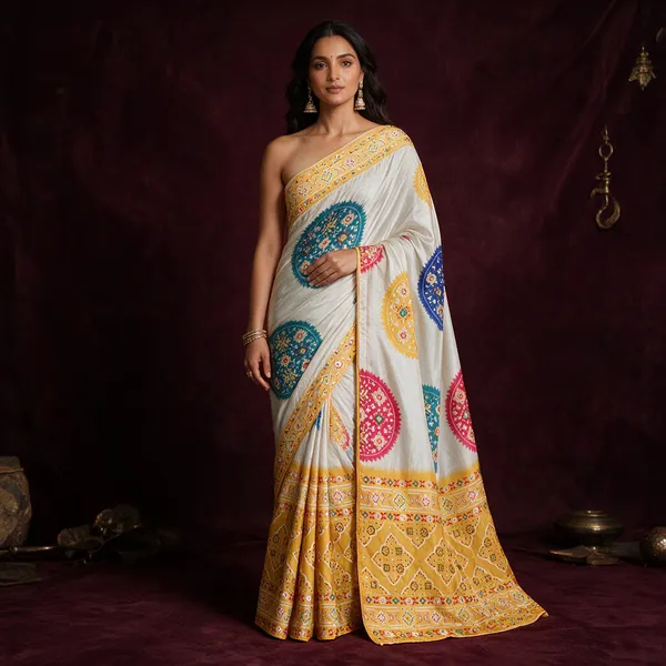 Multicolour_Cotton_Traditional_Motif_Print_Saree_For_Women