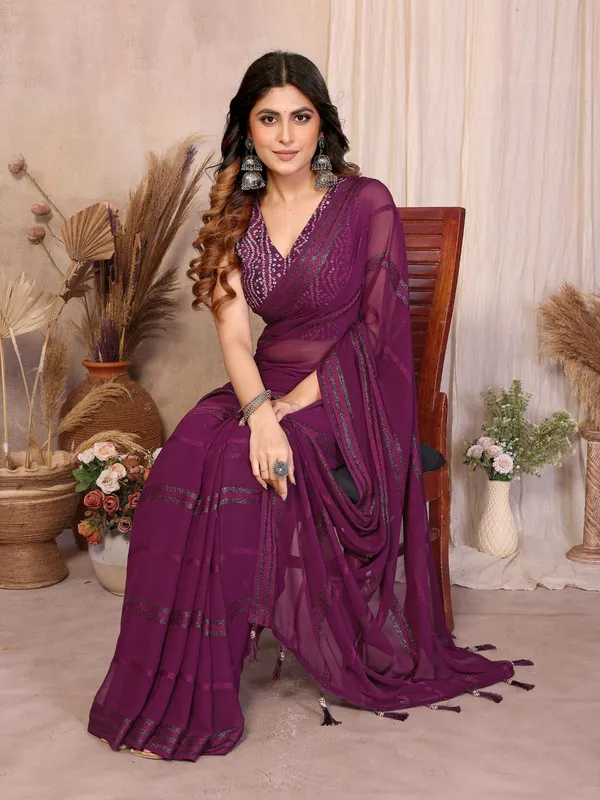 Purple_Cotton_Printed_Saree_For_Women