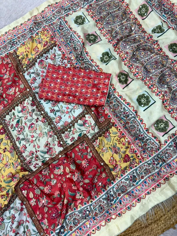Multicolour_Cotton_Floral_Geometric_Print_Saree_For_Women