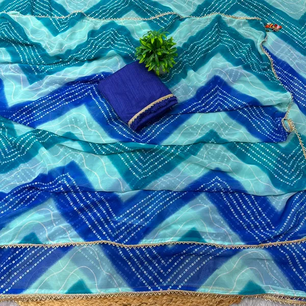 Blue_Cotton_Wave_Geometric_Print_Saree_For_Women