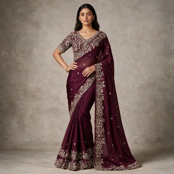 Purple_Cotton_Silver_Embroidered_Paisley_Saree_For_Women